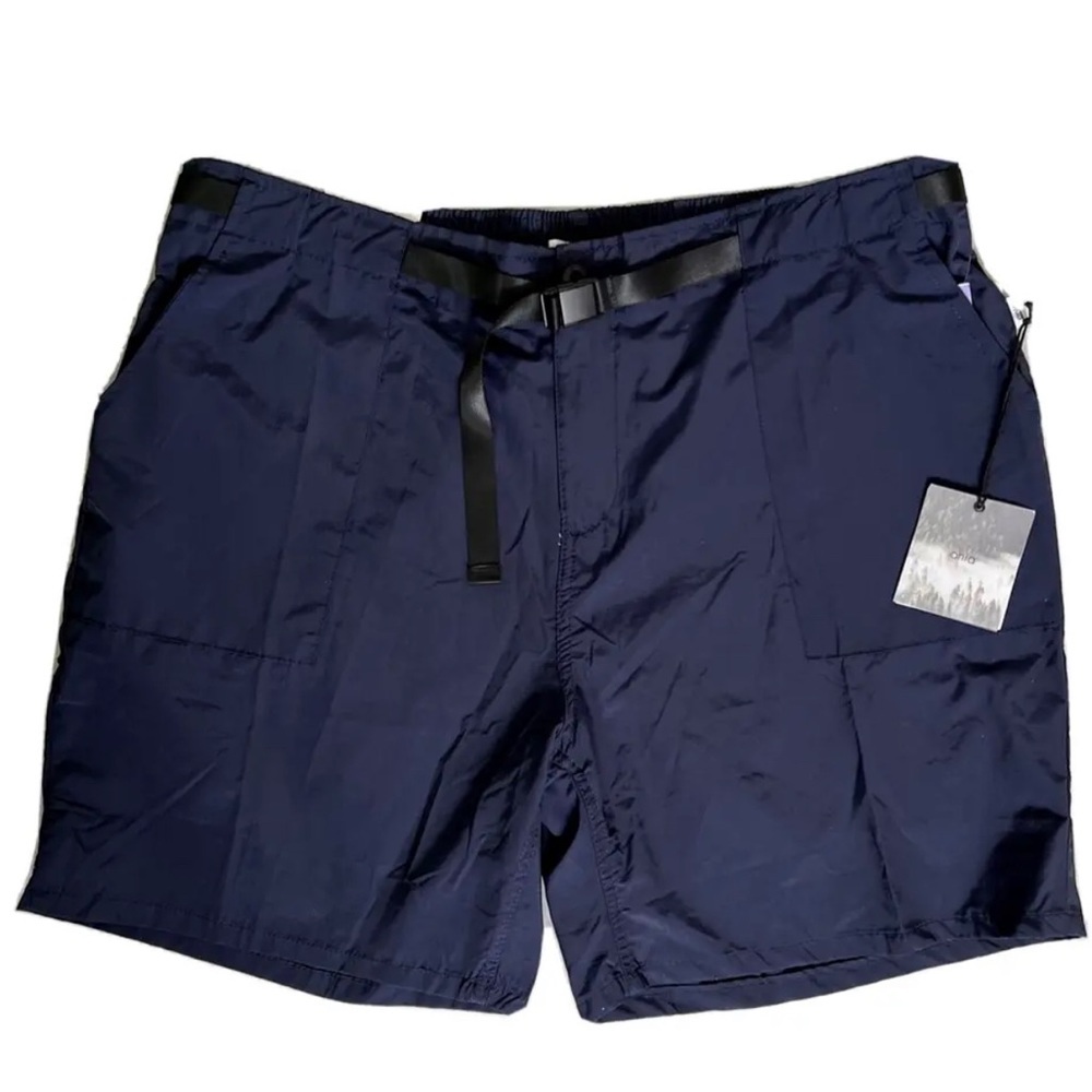 Onia Men’s Buckle Utility Hybrid Short Deep Navy Cotton Nylon Size XXL